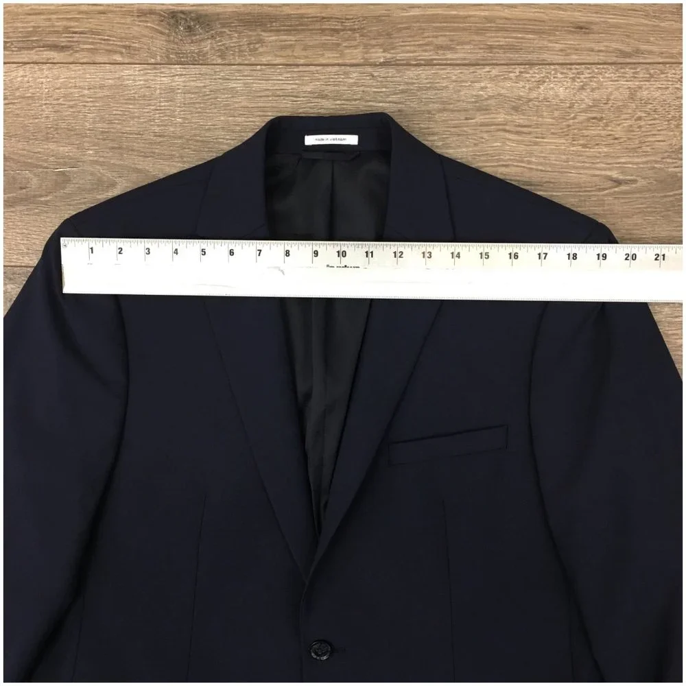 Bar III Mens Blazer Sport Coat Two Button Casual‎ Jacket Size 44R Wool Suits